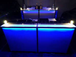 blaue LED Mobile Bar